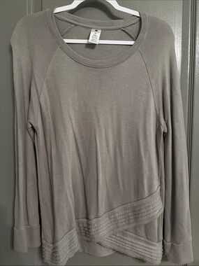 Active Life Taupe Raglan Pullover Sweatshirt